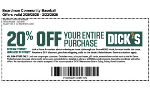 BCB 20% OFF Weekend at Dick's